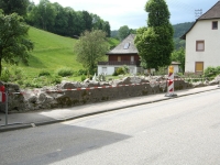 Natursteinmauer Alt-Zustand Teilabbruch